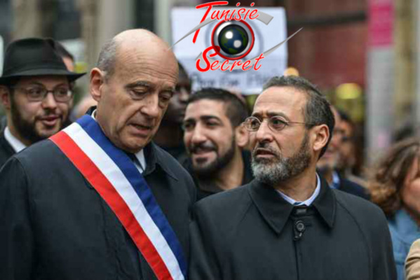 Alain Juppé en compagnie de son "conseiller" spécial en matière d'identité heureuse, l'imam Tareq Oubrou !