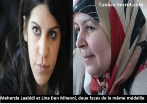 Meherzia Laabidi et Lina Ben Mhenni, deux faces de la même médaille Meherzia Laabidi et Lina Ben Mhenni, deux faces de la même médaille