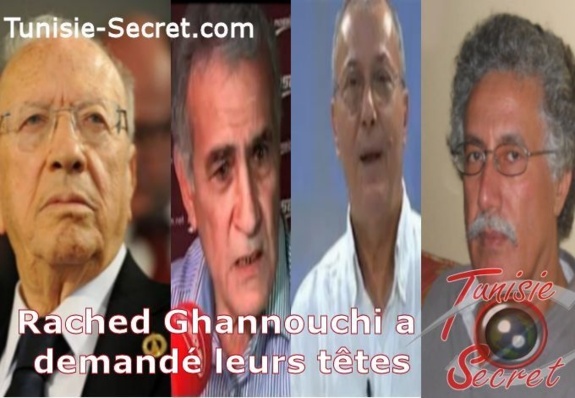 Ghannouchi a donné son accord pour assassiner quatre personnalités tunisiennes