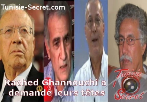 Ghannouchi a donné son accord pour assassiner quatre personnalités tunisiennes Ghannouchi a donné son accord pour assassiner quatre personnalités tunisiennes