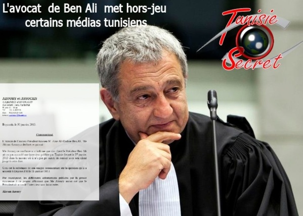 L’avocat de Ben Ali confond les médias tunisiens et conforte Tunisie-Secret