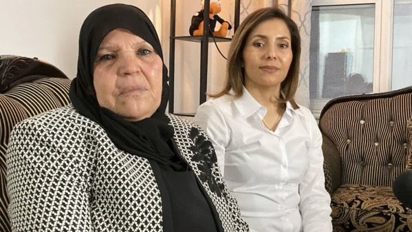 Manoubia Bouazizi et sa fille Leila