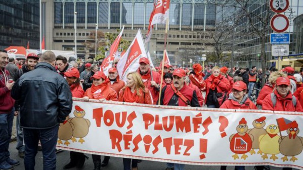 La colère des travailleurs et des chômeurs en Belgique.