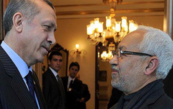 Les deux Frères Musulmans, Recep Tayyip Erdogan et Rached Ghannouchi, ennemis du sionisme, amis d'Israël!