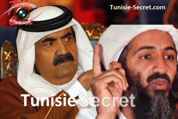 L'ex oligarque de l'émirat voyou, Hamad Ben Khalifa, et l'ex émir d'Al-Qaïda, Oussama Ben Laden.