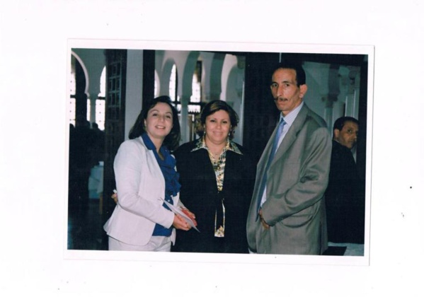 Le défunt Moneem Chaabani, avec les députées Zohra Mhirsi et Rim Chaouachi.