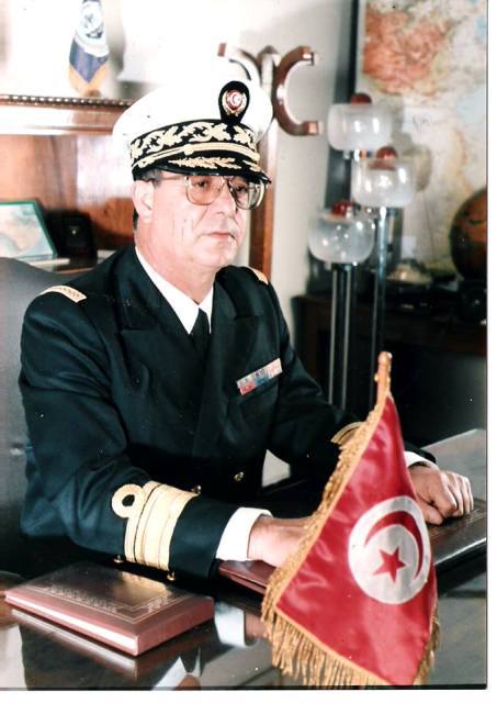 Chedli Cherif, ex-Amiral de la Marinne Tunisienne.