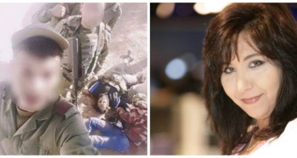 A gauche nos vaillants soldats, à gauche Fatma Triki, la journaleuse d'Al-Jazeera, la TV de propagande islamiste et terroriste. A gauche nos vaillants soldats, à gauche Fatma Triki, la journaleuse d'Al-Jazeera, la TV de propagande islamiste et terroriste.