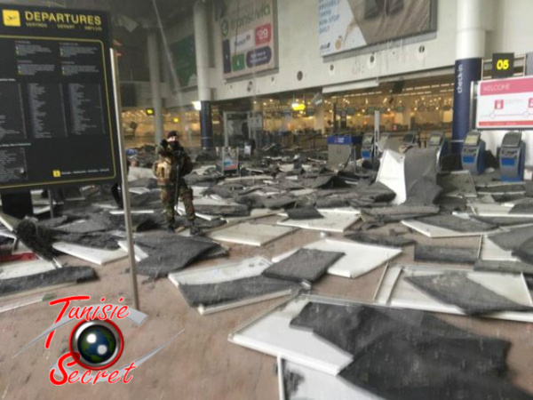 L'aéroport interational de Bruxelles, ce matin.