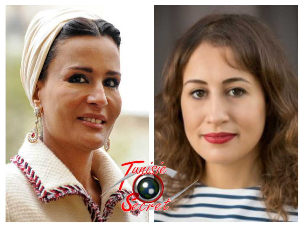 A gauche, Moza Bint Nasser Al-Missned, à droite Amira Bint Yahyaoui Al-Ghomrassen.