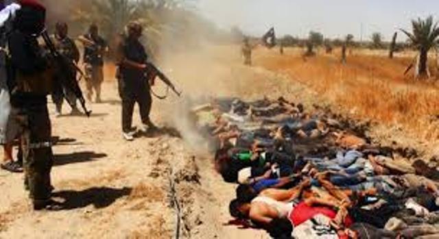 Exécutions sommaires de populations civiles par les hordes barbares de l'EIIL.