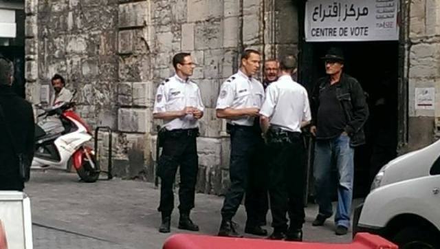 Le bureau de vote de Besançon, le 24 octobre 2014. Photo exclusive de Tunisie-Secret.