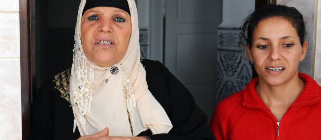Manoubia Bouazizi et sa fille Leila Bouazizi.