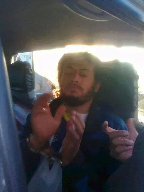 Le criminel Houcem Ben Zid après son arrestation le 4 janvier 2014.