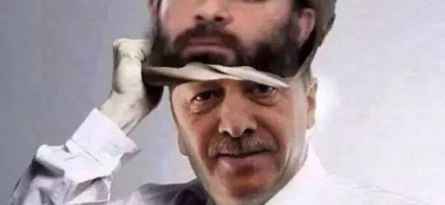 Le Frère musulman Recep Tayyip Erdogan, véritable calife de Daech.