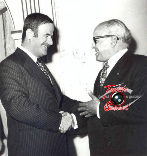 Habib Bourguiba et Hafez Al-Assad.