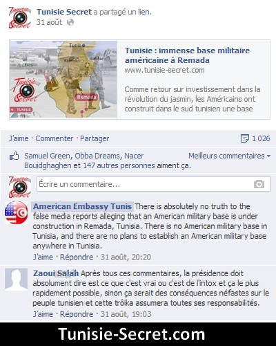 Ambassade usa tunisie Ambassade usa tunisie